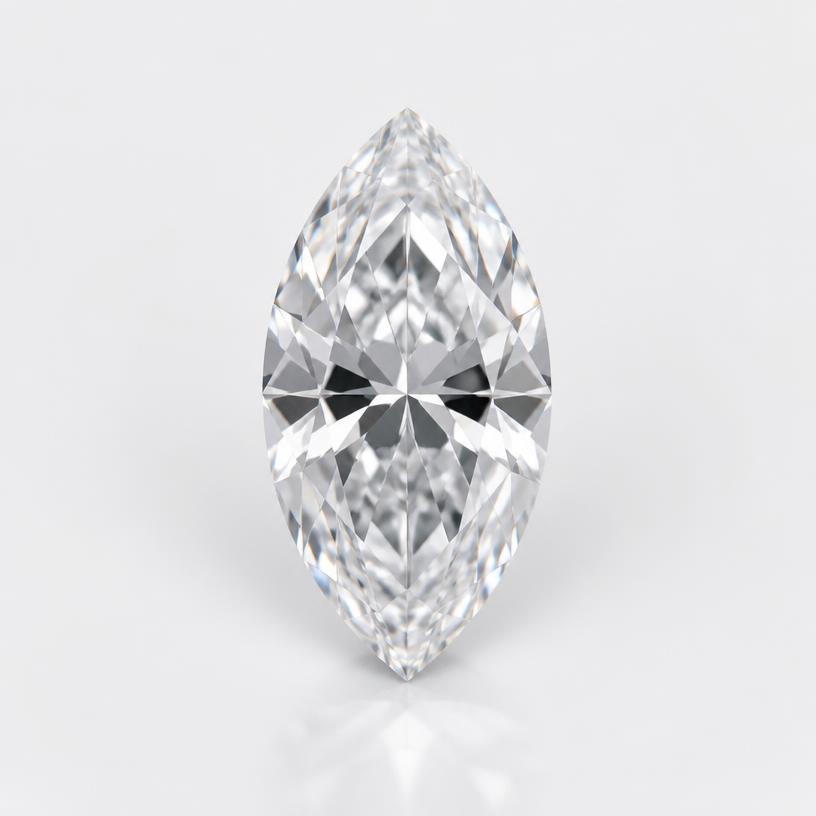 Marquise cut laboratory-grown diamond