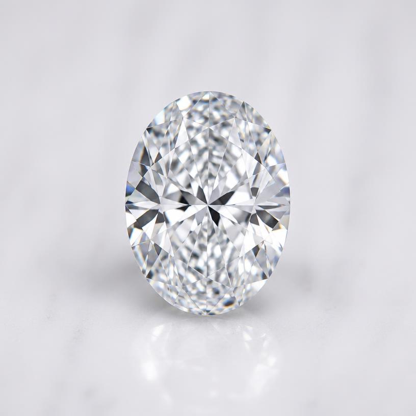 Oval cut laboratory-grown diamond