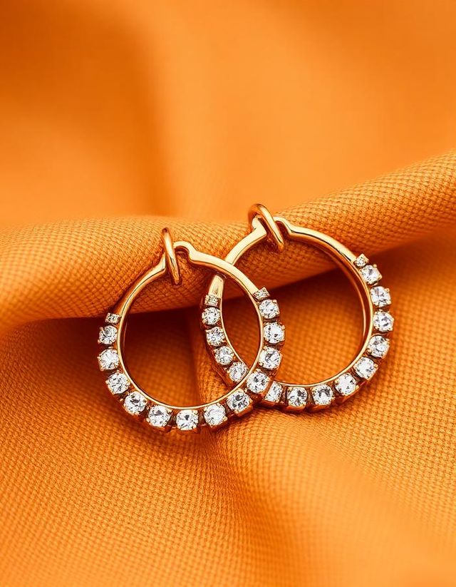 Laboratory-grown diamond earrings from our collection