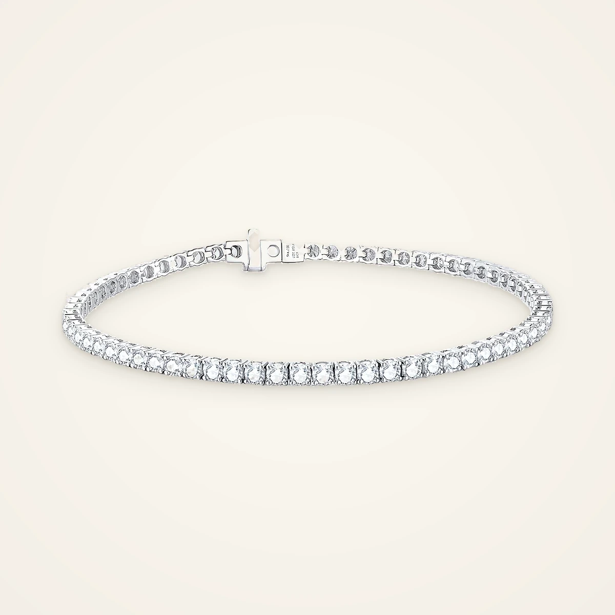 Classic Round Tennis Bracelet in 14k White Gold