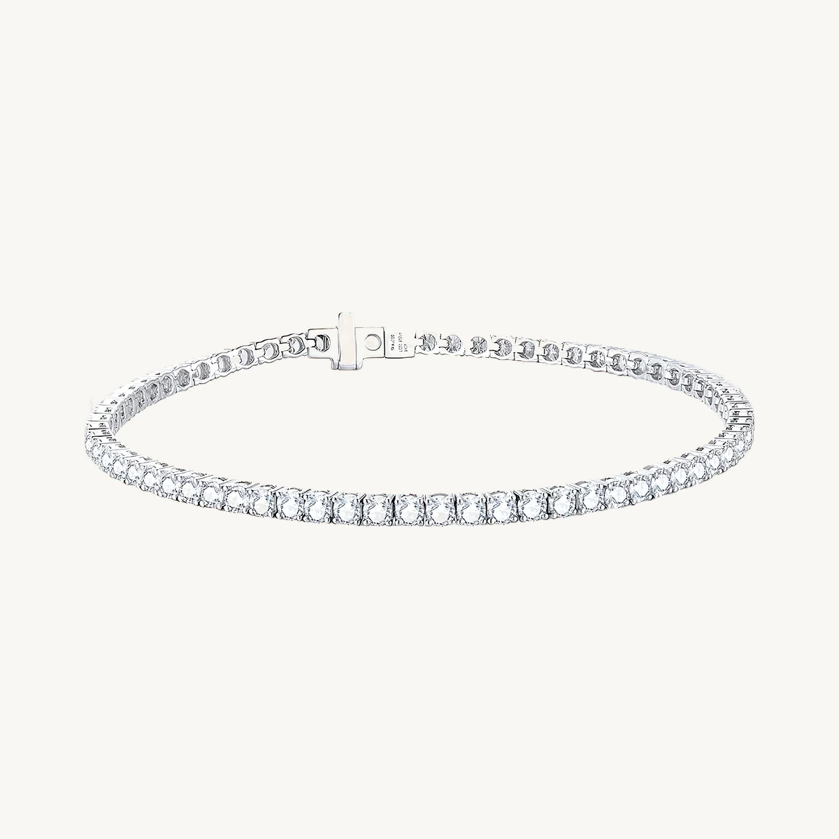 Classic Round Tennis Bracelet in 14k White Gold